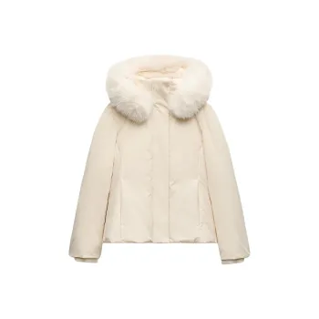 ZARA ZW Series Down Jacket Women's Raw White