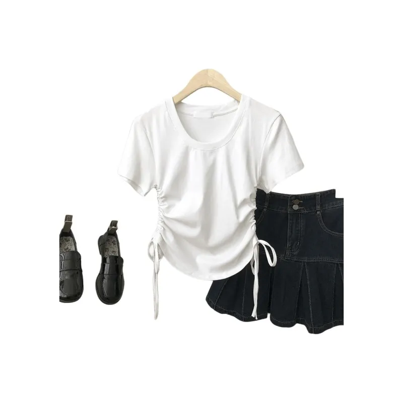 XIANSINIAO Set in Sleeve T Shirt Women's-5