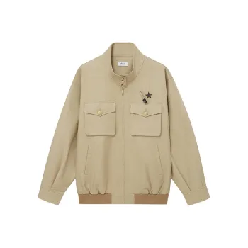 D'zzit Cropped Coats Women's Dark Khaki