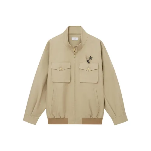 D'zzit Cropped Coats Women's Dark Khaki