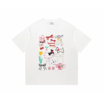 SMORODINA Drop Shoulder Sleeve T Shirt Women's