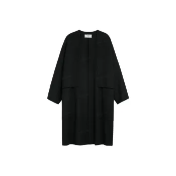CELINE FW22 Velvet feel Coat Women's Black