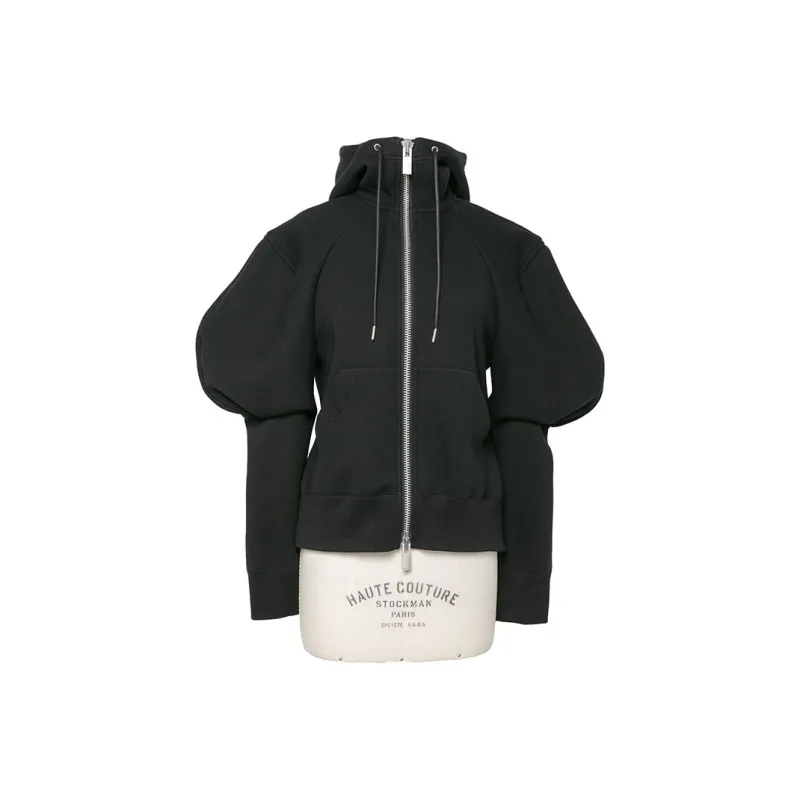 Sacai Baloon Sleeved Fleece Hoodie-0
