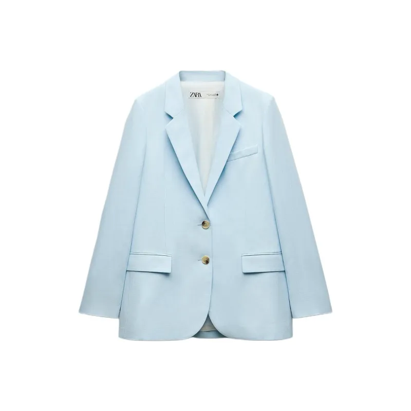 ZARA ZW Series Business Suit Women's Light Blue-0