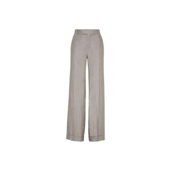 Brunello Cucinelli Lurex Wide Leg Trousers