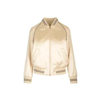CELINE Souvenir Teddy Jacket In Flowing Satin