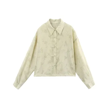 A Paradise For Awakening Cropped Coats Women's Green
