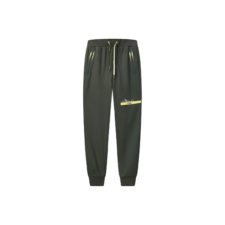 3.1 Phillip Lim X FILA Knitted Sweatpants Women's Olive Green-0