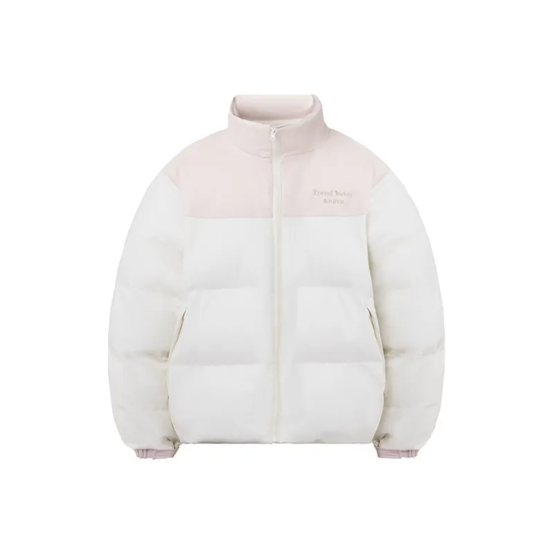 NNOVA Letter Stand Collar Loose Fit Puffer Jacket Unisex-4