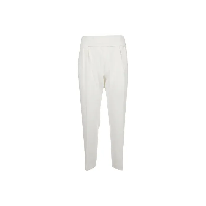 MaxMara Waist Detailed Tapered Trousers-0