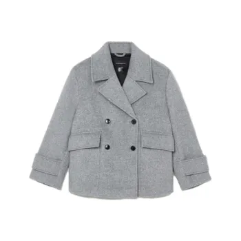 CLUB MONACO Velvet-feel Coat Women's Gray