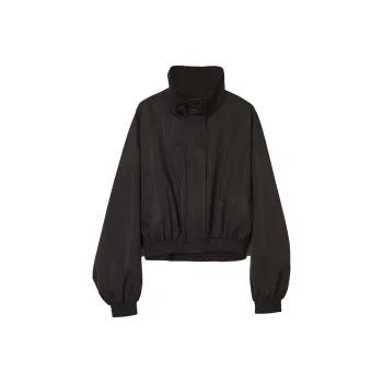 BLACK&COLOR Cropped Coats Unisex Black