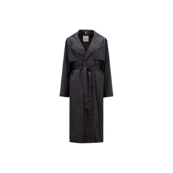 Moncler Trench Coats Women's Black