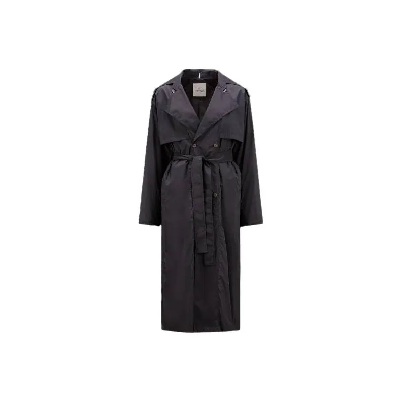 Moncler Trench Coats Women's Black-0