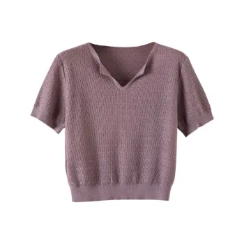 Late White Knitwear Women's Purple