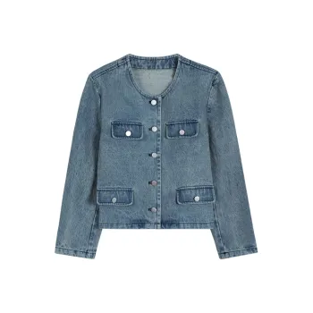 THE SEA LIFE Denim Jacket Women's Denim Blue