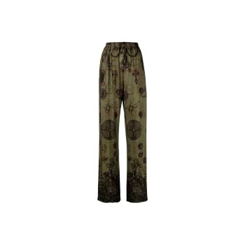 Marine Serre Knitted Sweatpants Women's Green