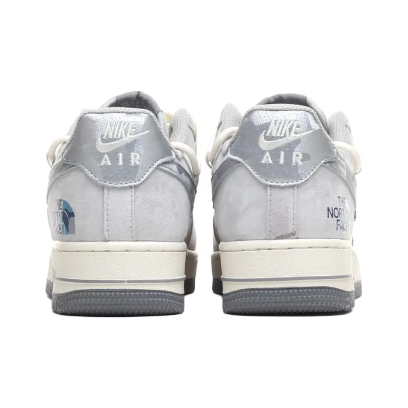 THE NORTH FACE x Nike Air Force 1 Anti Slip Wear Resistant Low Top Skateboard Shoes Women's Beige-4