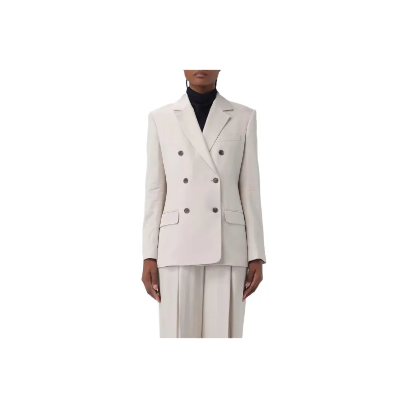 THEORY Double Breasted Straight Hem Blazer-0