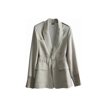 THEORY Business Suits Women's Light Beige Gray