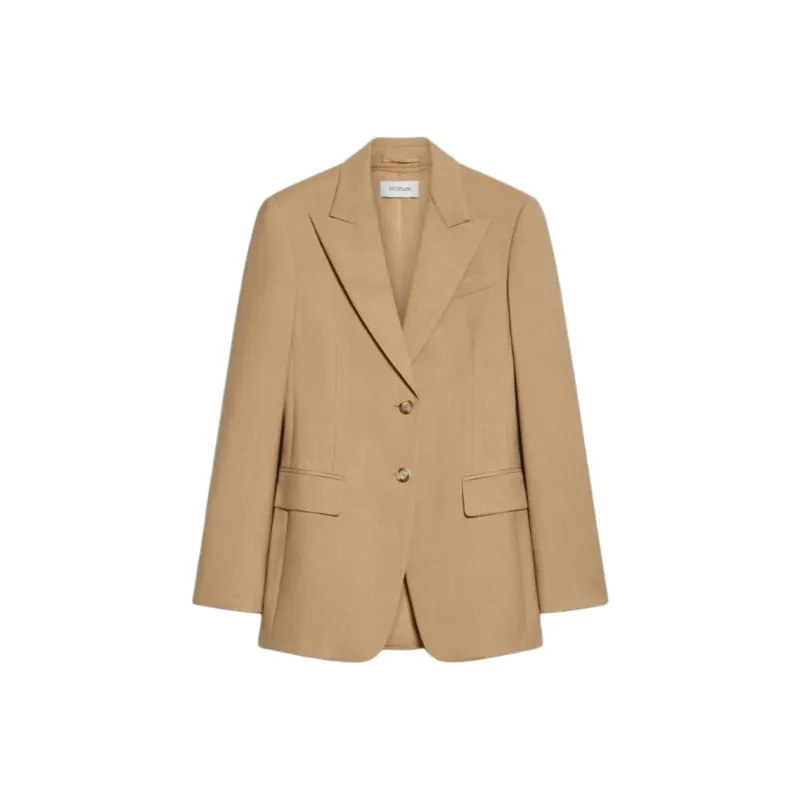SportMa Benares Collection Slim Fit Tailored Blazer Business Suit Women's Beige-0