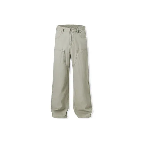 98SQUID Cargo Pants Unisex Goose Stone Green