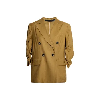 ROEYSHOUSE Business Suit Women's Brown Yellow
