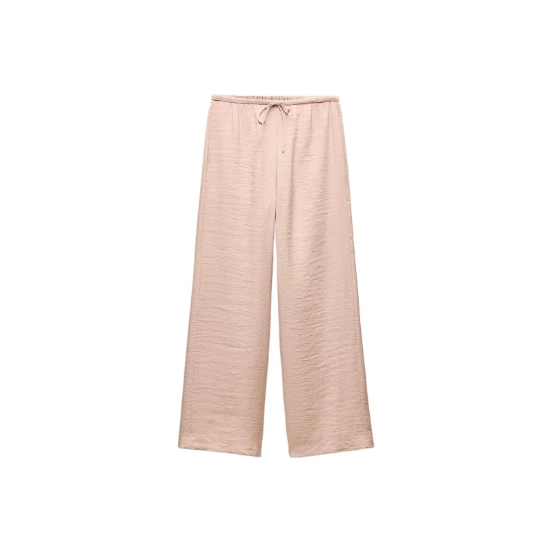 ZARA ZW Series Casual Pants Women's Pink-0