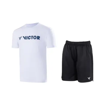 VICTOR Casual Sportswear Unisex White Black