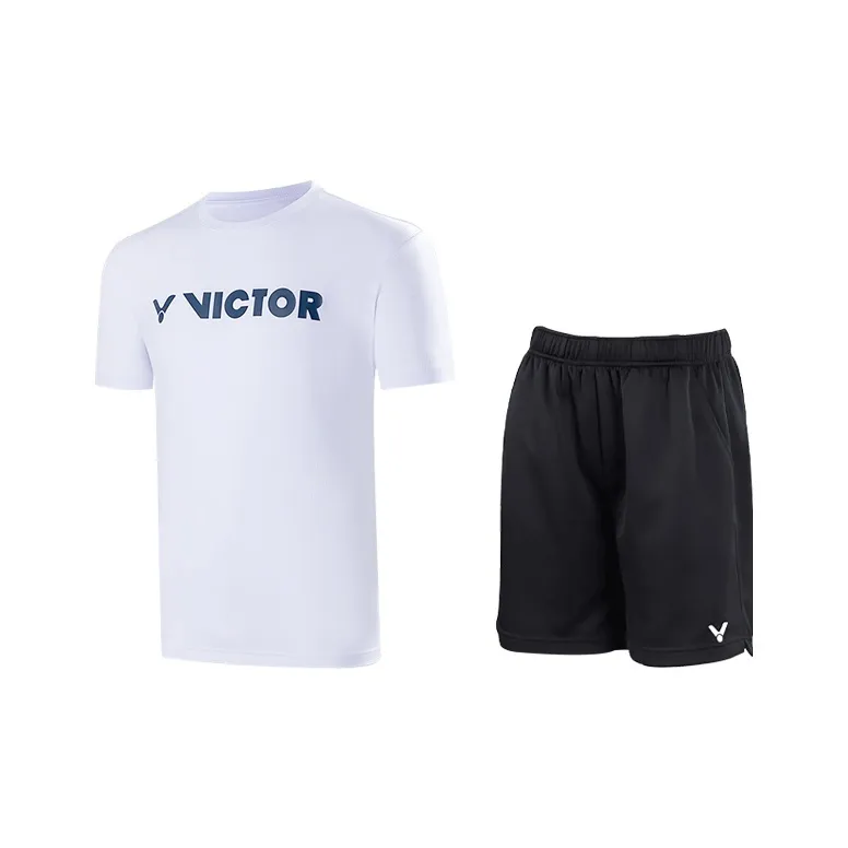 VICTOR Casual Sportswear Unisex White Black-0