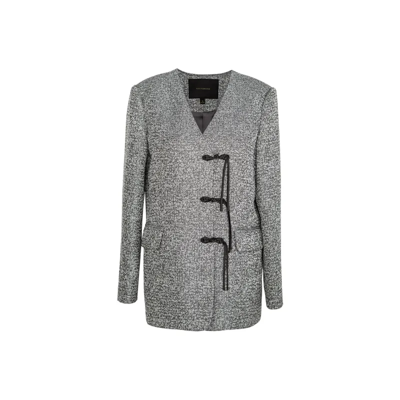 ROEYSHOUSE Business Suit Women's Heather Gray-0