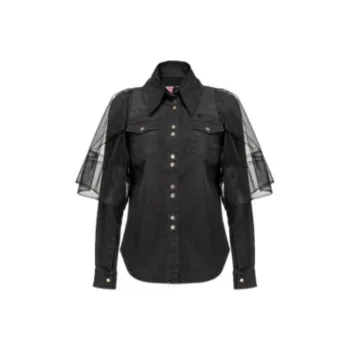 PINKO Denim Jackets Women's Black