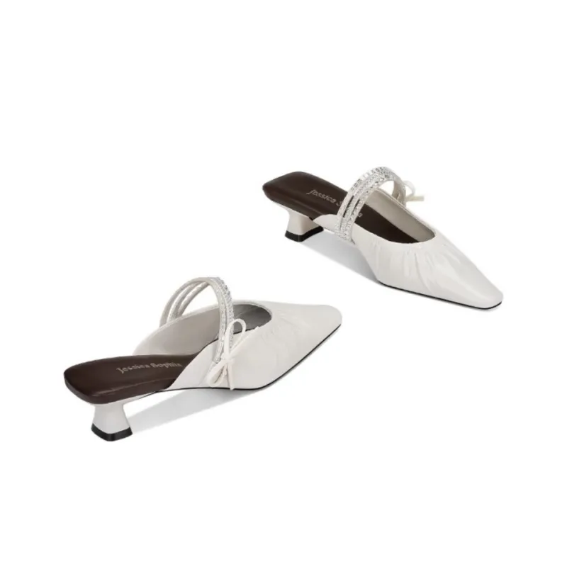 JESSICA SOPHIA Rhinestone Abrasion Resistant Slip Resistant Closed Toe Slippers Women's-2