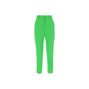 Alexander McQueen Straight Leg Pleated Pants