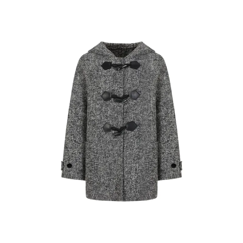 JZ. ANNAKRO Coats Women's Heather Black-0