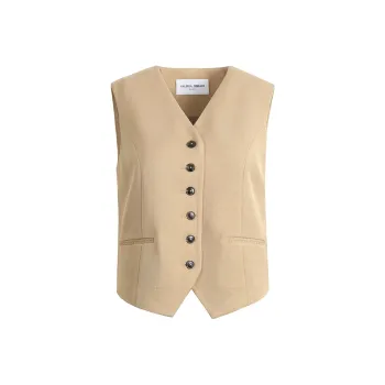 Valeria Obbaco Vest Women's Light Brown