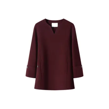MOSIIMORII Coats Women's Chestnut Red
