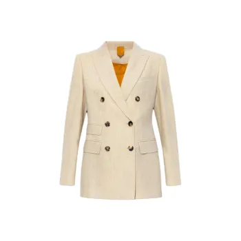 MaxMara Business Suits Coats Women's Cream White