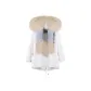 White+Cream Ice Cream Fox Fur