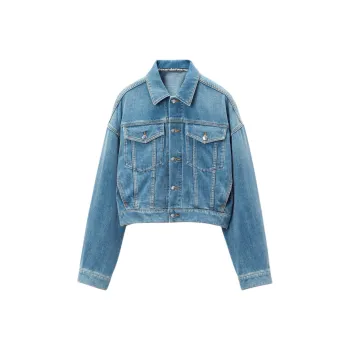 Alexander Wang Cropped Denim Jacket