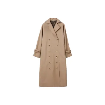 TOTEME Double Breasted Long Sleeved Trench Coat