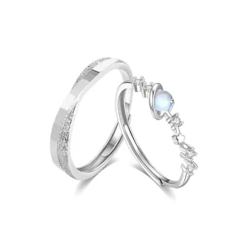Master Kim Glass Cat Eye Adjustable Ring Unisex