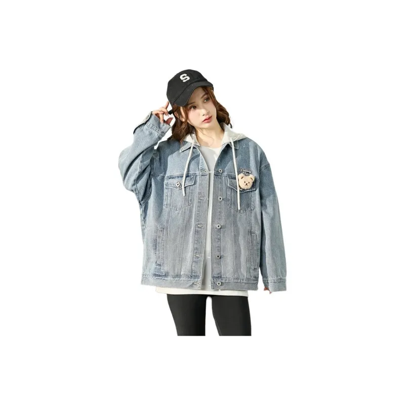 Tonlion Denim Jacket Women's Medium Denim Blue-0