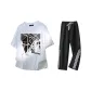 White+Black Pants