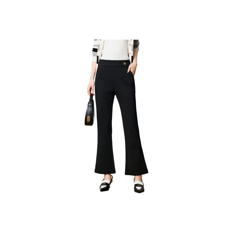FENHONGMALI Casual Pants Women's Black-0