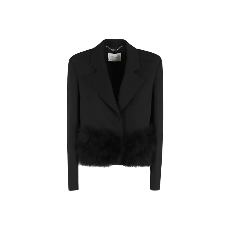 Blumarine Feather trim Blazer-0
