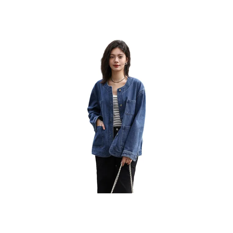 Demana Denim Jacket Women's Medium Blue-0