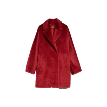 MaxMara FW23 Alpaca And Wool Coat Coats Women's Red