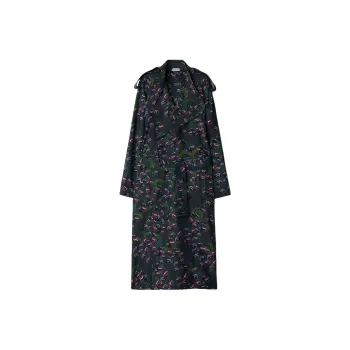 Burberry Cherry Double-breasted Trench Coat