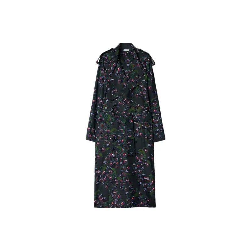 Burberry Cherry Double-breasted Trench Coat-0
